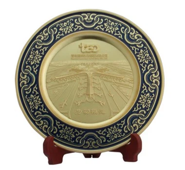 3D Metal Relief Logo Metal Plak Komemoratif