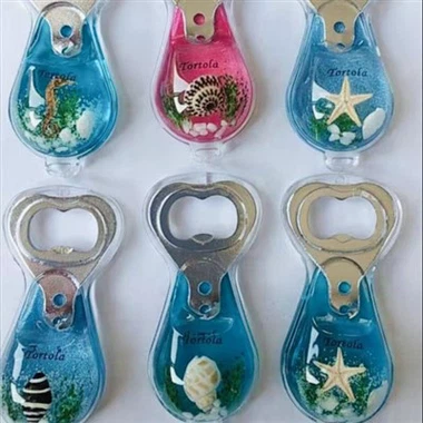 Ouvri boutèy Lanmè kokiy Starfish Acrylic Ouvri bwat