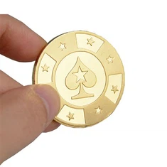 Metal Arcade jwèt machin Gold Token jwèt pyès monnen
