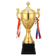Metal Gold World Sports Trophy Cup